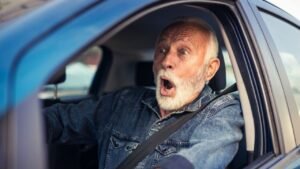 Senior Citizen Driving Car